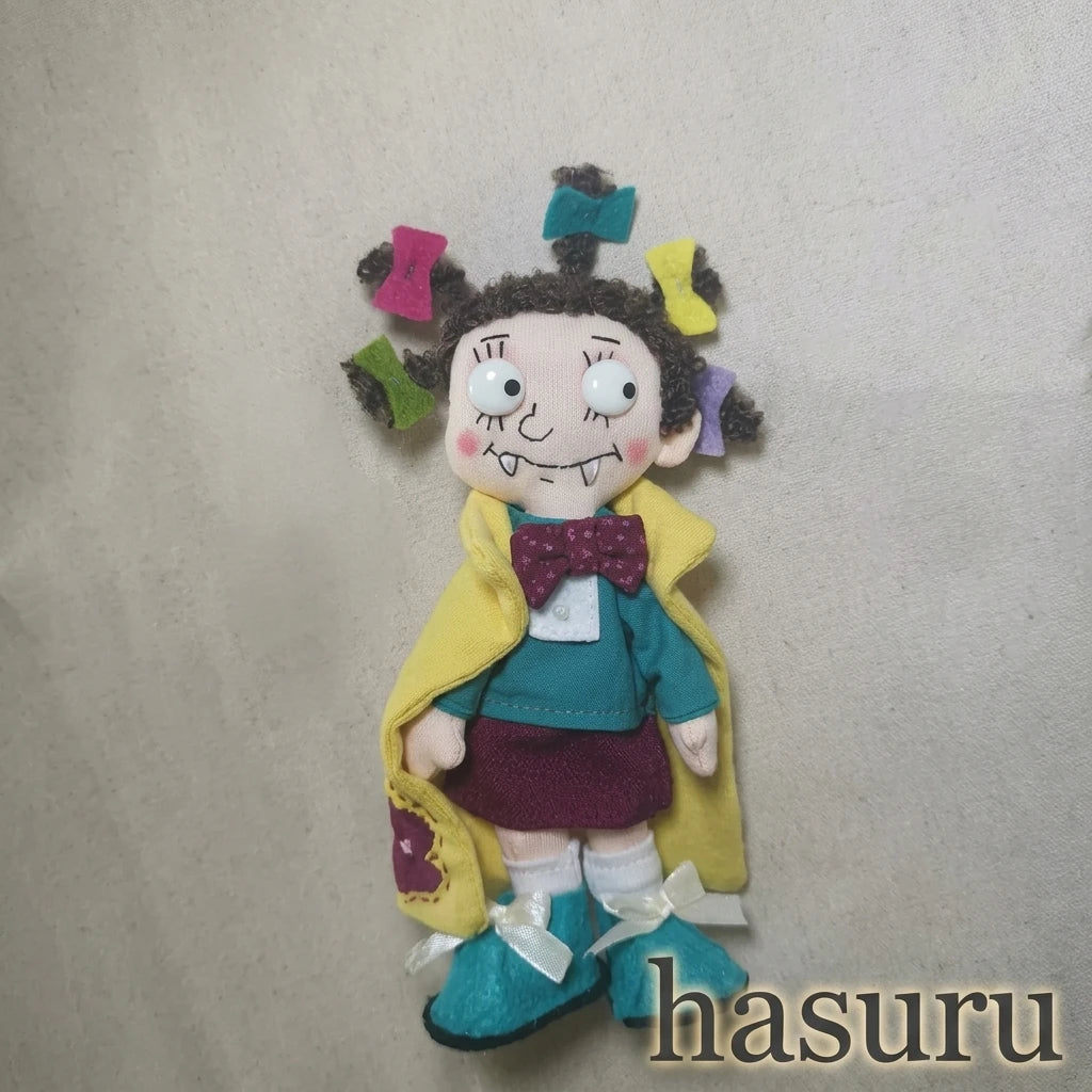 Handmade Little Witch Fabric Doll Bag Charm | Original Artisan Design