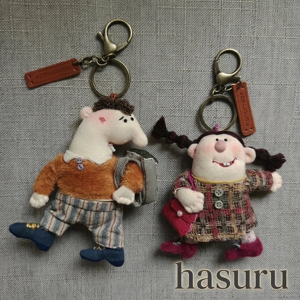 Handmade Office Worker Expression Series Bag Charm & Key Holder