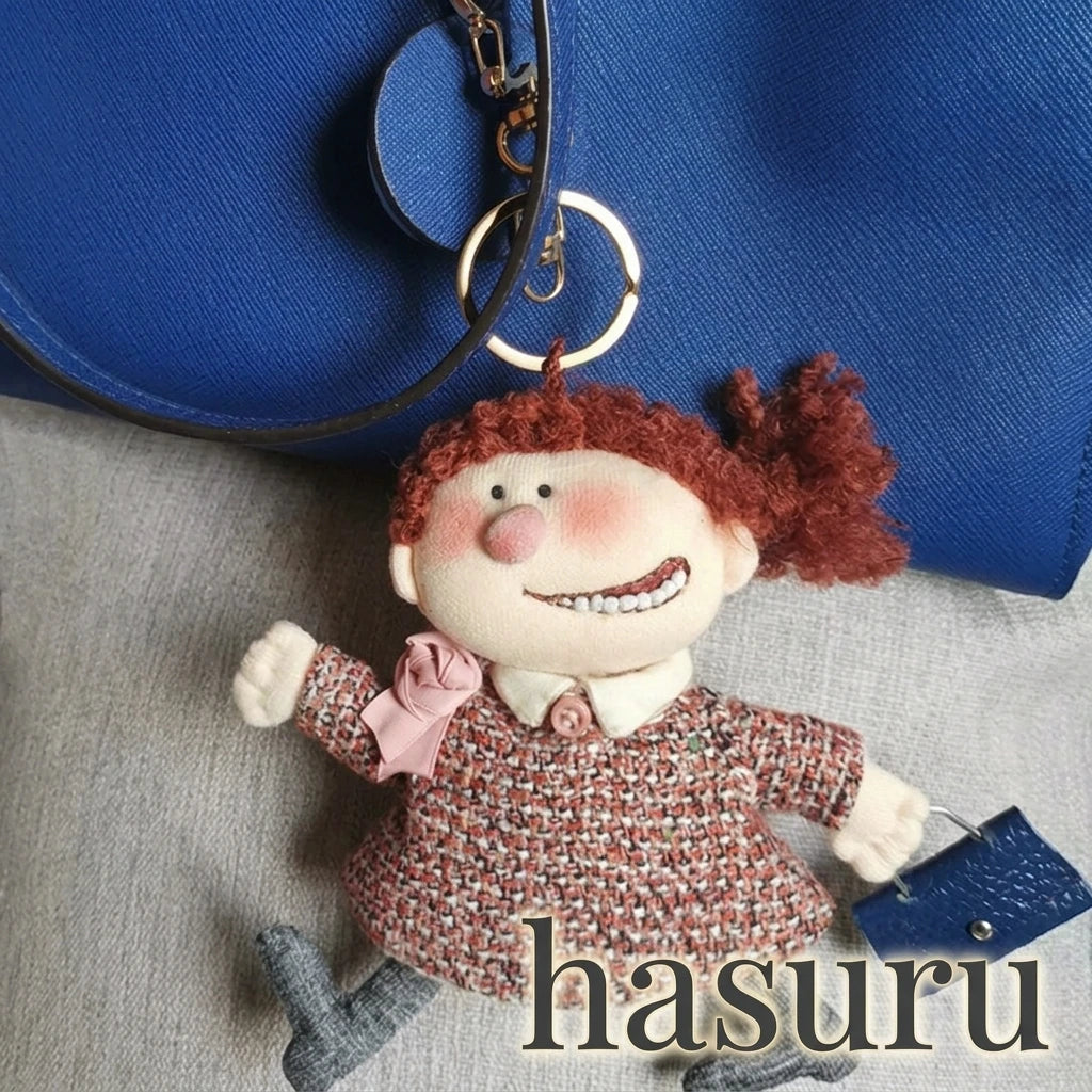 Artisan Handcrafted Expression Series Fabric Doll Charm & Key Holder
