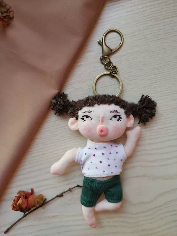 Handmade Artisan Fabric Storage Pouch & Key Holder