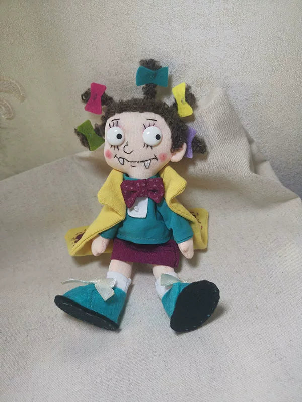 Handmade Little Witch Fabric Doll Bag Charm | Original Artisan Design