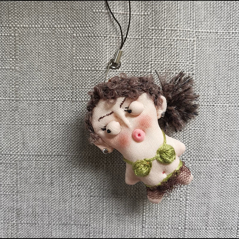 Artisan Handcrafted Humanoid Doll Fabric Charm | Original Design