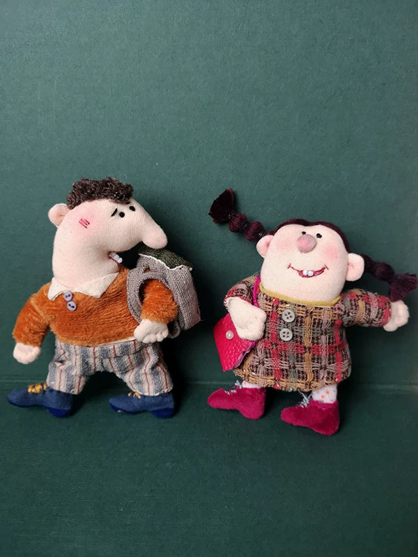 Handmade Office Worker Expression Series Bag Charm & Key Holder
