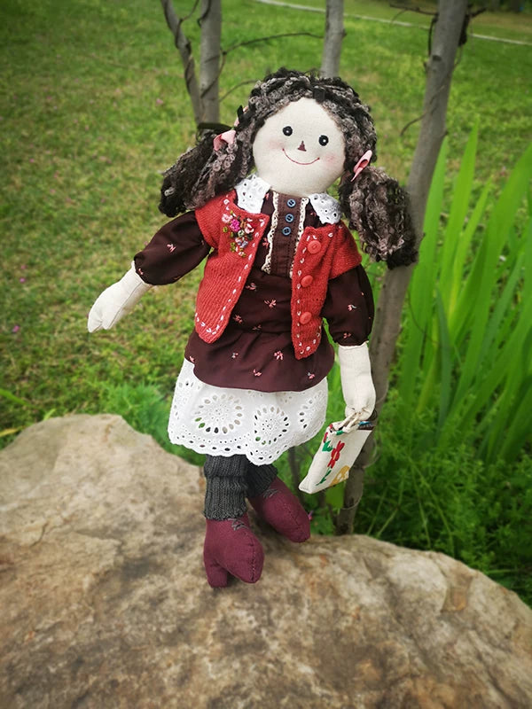 Artisan Handcrafted Country Style Linen Doll | Original Design