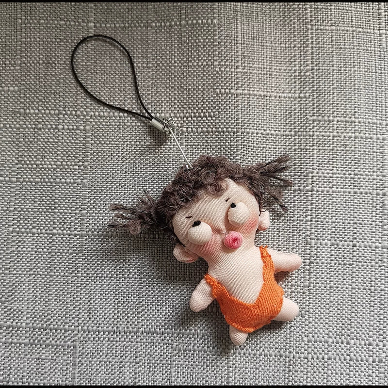 Artisan Handcrafted Humanoid Doll Fabric Charm | Original Design