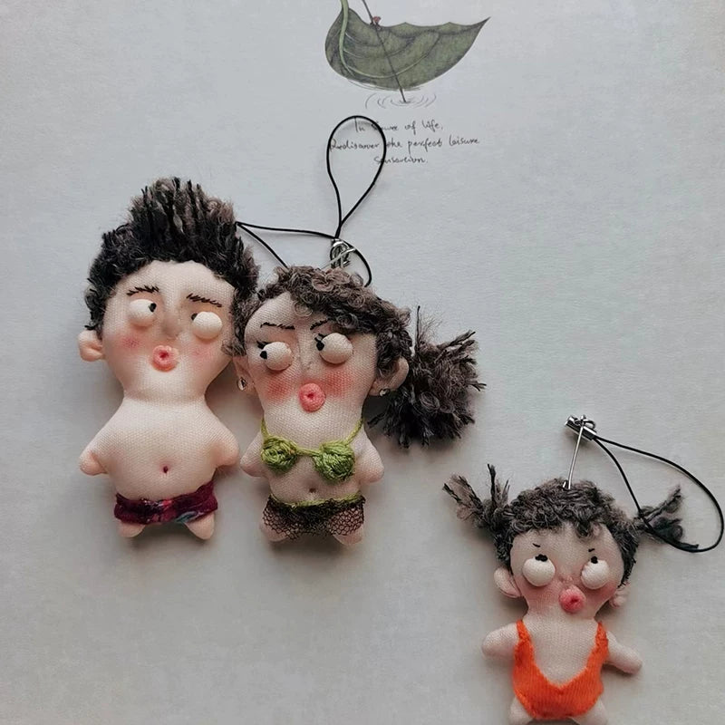 Artisan Handcrafted Humanoid Doll Fabric Charm | Original Design