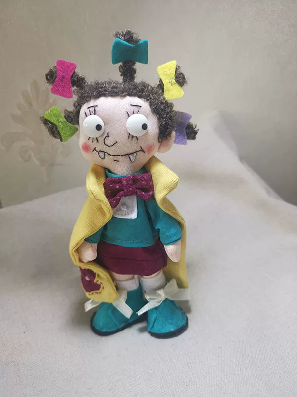 Handmade Little Witch Fabric Doll Bag Charm | Original Artisan Design