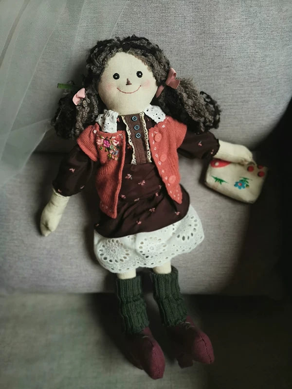 Artisan Handcrafted Country Style Linen Doll | Original Design